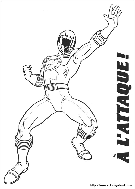 Power Rangers coloring picture